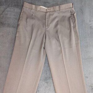 Haggar Generations Pants Mens 40x29 Beige Cotton